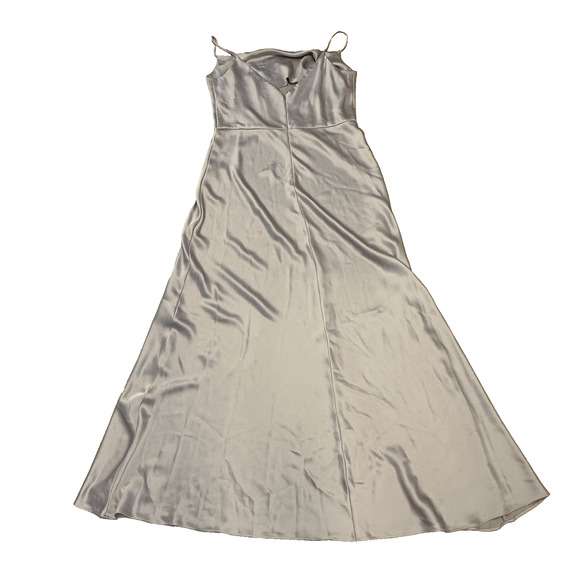 Jenny Yoo Collection Addison Cowl-Neck Satin Maxi Dress 18 Taupe - Picture 3 of 11